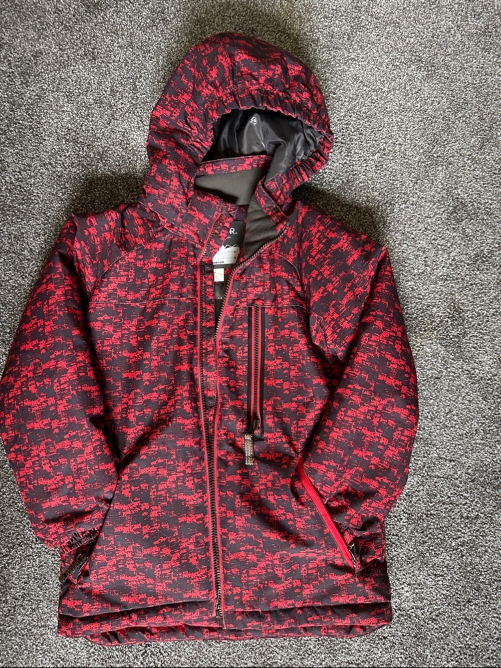 EUC Boulder gear “I’m bigger now” kids ski jacket. Size 7